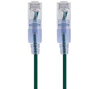 Monoprice Cable de conexión Ethernet Cat6A - 3 pies - Verde (paquete de 10) RJ45 550 MHz UTP puro alambre de cobre desnudo 10G 30AWG - Serie SlimRun