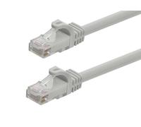 Monoprice Cable de conexión Gris Cat6 de 6 Pulgadas UTP 24AWG 550MHz Cobre Puro sin enganches RJ45 Flexboot Series Ethernet Cable
