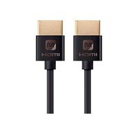 Monoprice Cable HDMI de alta velocidad - 1,83 m - Negro, 4K @24Hz, 10,2Gbps, 36AWG, YUV, 4:2:0 - Serie Ultra Slim