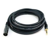 Monoprice Cable XLR a TRS de 6,35 mm - 4,57 m M/M, 16 AWG, conector chapado en oro - Serie Premier