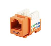 Monoprice Cat5E Punch Down Keystone Jack - Orange