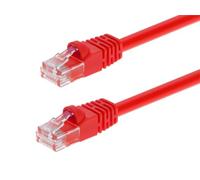 Monoprice Cat6 Ethernet Patch Cable - Snagless RJ45, Pure Bare Copper, 550MHz, UTP, 24AWG, 5 Feet, Red - Fullboot Series