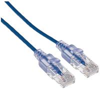 Monoprice Cable de conexión de red Ethernet Cat6A - 50 pies - Azul | Paquete de 10, 10G - Serie SlimRun