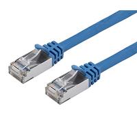 Monoprice Cat7 Ethernet Patch Cable - 30.48M (100ft) - Blue, Flexboot, RJ45, Stranded, 600Mhz, S/FTP, CMX, Pure Bare Copper Wire, 26AWG - Entegrade Series