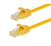 Monoprice Flexboot - Cable de conexión Ethernet Cat6, Cable de Red de Internet, RJ45, Trenzado, 550 MHz, UTP, Cable de Cobre Puro Desnudo, 24 AWG, 20 pies, Amarillo