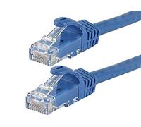 Monoprice Flexboot Cable de conexión Ethernet Cat6 - Cable de Red de Internet - RJ45, Trenzado, 550 MHz, UTP, Cable de Cobre Puro Desnudo, 24 AWG, 20 pies, Azul