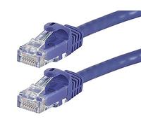 Monoprice FLEXboot Series 24AWG Cat6 550MHz UTP Ethernet Cable de red de cobre desnudo de 50 pies, morado (109858)