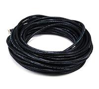 Monoprice Fullboot - Cable de conexión Ethernet Cat6, RJ45 sin enganches, Cable de Cobre Puro Trenzado 24 AWG, 550 MHz, UTP, 15 m, Negro