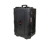Monoprice Weatherproof Hard Case - 33 x 22 x 17 Inches, with Wheels and Customizable Foam, Shockproof, IP67, Ultraviolet and Impact Resistant Material, Black - Pure Outdoor Collection, 145.8 Liter