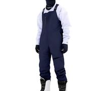 Monos de Esquí Genéricos para Mujeres Monos con Tirantes Ajustables Pantalones de Esquí Impermeables Trajes Reforzados Tipo Trench Chaqueta de Esquí Impermeable Y Transpirable Ropa de Invierno, azul