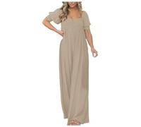 Monos De Fiesta XXL Vestir Ciclismo Vestido Dama Fin Bohemio Saten Malla Arreglado Claro Champagne Americana Efecto Harem Multiformas Seda Economicos Palazos Universitaria