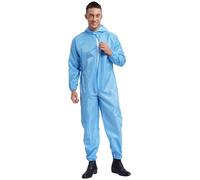Monos De Trabajo De Una Pieza para Hombre Trajes De Cuerpo Mecánico Traje Protector De Polipropileno PP A Prueba De Polvo con Capucha para Fabricación