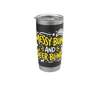 Moños desordenados y persianas de ciervo cazador de cola blanca Vaso térmico de acero inoxidable de doble pared