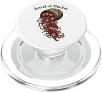 Monos Graciosos en Barril Cartoon Animales Divertido PopSockets PopGrip para MagSafe