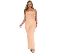 Monos Mujer Verano -Ropa De Elegante casual elegante y cómodo, diseño fluido, iales extrovertidas y perfecta el día a día, en diversas ocasiones y un estilo relajado. (Beige, XXL)