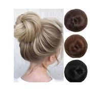 Moños para el cabello, Mini moño ondulado con volumen for mujer: moño fácil de hacer con cola de caballo for lucir un look elegante Moños para el cabello Postizo(Beige)