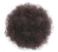 Moños Postizos Extensiones de moño sintético con cola de caballo y cordón afro, corto y rizado Postizo Coletero(#4)