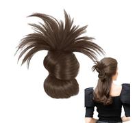 Moños Postizos Para Mujer, Tocado De Moños Con Clip, Extensiones Postizas de Cabello Cómodas para Mujer Recogidos Falsos para Viajes y Fiestas Estilo Moderno y Despeinado