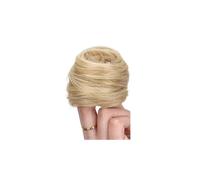 Moños sintéticos desordenados, moño con banda elástica para mujeres Ponytail Extension (rubio claro)