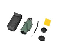 Monoscopio de 8 aumentos con espejo, equipo para exteriores, gafas monoculares de mano, color verde