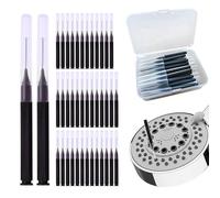 MonoSora 40 cepillos de limpieza de cabezal de ducha para mini agujeros, limpiador multifuncional de agujeros pequeños para grifos de baño, fregaderos de cocina, uso interdental y de cejas, con caja