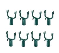 MonoSora 8 soportes de aleación de aluminio para ramas de árboles frutales, 9,2 x 5,9 cm, soportes verdes para ramas de frutas inclinadas o pesadas, uso en jardín y huerto