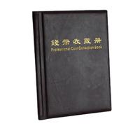 MonoSora Álbum conmemorativo de colección de monedas redondas, 36 bolsillos para almacenamiento de dólares de plata y medallas, funda protectora de PVC en diseño redondo, color marrón