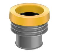 MonoSora Anillo de sellado de brida de inodoro grueso, a prueba de fugas y resistente al olor, compatible con la mayoría de inodoros estándar, material ABS, 12 x 12 x 8,5 cm y 12,5 x 12,5 x 10 cm