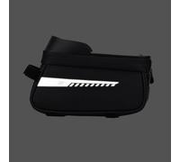 MonoSora Bike Top Tube Bag - Bolsa impermeable para pantalla táctil con puerto para auriculares, 21 x 9 x 10,5 cm, color negro
