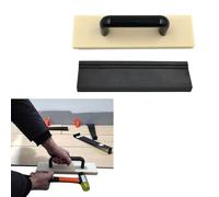 MonoSora Bloque de roscado de polipropileno resistente con mango seguro para suelo laminado, vinilo y madera dura, color negro