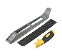 MonoSora Cepilladora de archivos de bloque de metal con hoja de acero inoxidable y tornillo seguro de fijación de tablero de carpintería herramienta de escofina de mano con cuerpo antideslizante 300 x