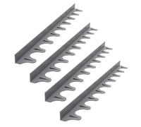 MonoSora Cubiertas de silicona para estufas de cocina, 53 cm de largo, antideslizantes, resistentes al calor, para huecos de encimera de 0.2 a 1.3 pulgadas, aptas para lavavajillas, color negro y gris