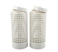 MonoSora Cubo de compostaje de PVC que ahorra espacio para jardín, tubo de compostaje para macetas pequeñas, color blanco