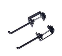 MonoSora Dispensador de papel de metal ajustable con abrazadera segura, acabado inoxidable y almohadillas antideslizantes para arte, embalaje u organización de cocina, color negro