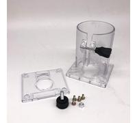 MonoSora Ensamblaje de base protectora transparente para Makita 3701 3703, cubierta de plástico duradero con práctico mango giratorio