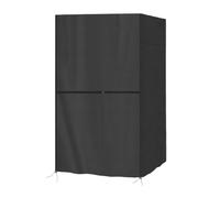 MonoSora Funda de sauna para una sola persona para uso en interiores y exteriores, protección impermeable Oxford 210D con revestimiento de poliuretano, negro, 97 x 109 x 193 cm, 210D