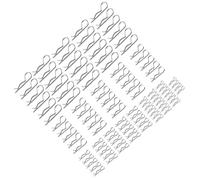 MonoSora Juego de 100 pines de acero al carbono galvanizado con caja de almacenamiento para automoción, maquinaria y tractor