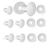 MonoSora Juego de 6 tornillos de rueda blancos para Polaris 180 280 380 limpiador de piscina C55 C 55 piezas de repuesto