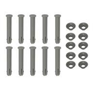 MonoSora Juego de pines y juntas P61754 para piscinas Bestway Power Steel y Steel Pro de 65 mm de largo, 6 unidades, color gris