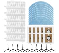 MonoSora Kit de bolsa de polvo y cepillo lateral de repuesto para robot aspirador ILIFE V9 Pro, V9, G9, G9 Pro, 1 juego B