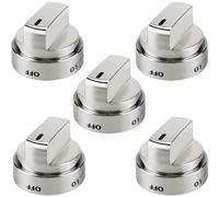 MonoSora Pomo de repuesto para hornos de gas LG LRG3083ST LDG3016ST plateado, 5,9 x 5,3 cm, no requiere herramientas