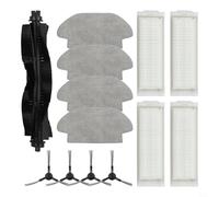MonoSora Robot Aspirador Recambios Kit 13 Piezas Incluye Cepillo Principal, Cepillos Laterales, Filtros, Paños de Fregona para Everybot 3i, para KARCHER RCV 3, para Haier PROBOT DTX Modelos