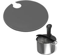MonoSora Sous Vide - Tapa para cocinar de precisión, para Anova Culinary y otros circuladores, 28 cm de diámetro, cubierta de silicona para ollas lentas, gris o negro