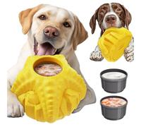 Monotre Dispensador de golosinas líquidas congeladas, juguete para lamer mantequilla de maní, juguete indestructible para masticadores agresivos, enriquecimiento y aburrimiento, estimulación de