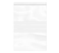 Monouso | 100 Bolsas con Cierre Zip y Bandas, 25x35cm, Color Transparente, Autocierre, Bolsas de Plástico, Cierre a Presión, Usos Múltiples