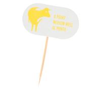 Monouso | 100 Palillos Marcador "Al Punto", 8cm, Palillos de Madera, Restaurantes, Catering, Eventos, Cócteles, Aperitivos