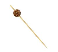 Monouso | 100 Pinchos de Bambú Bola Étnica 9cm, Palillos de Bambú, Cócteles, Aperitivos, Brochetas, Fiestas, Caterings, Bodas
