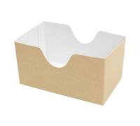 Monouso | 25 Envases para Sandwich, 12x7x6,3cm, Ecológico, Resistencia a Grasas, Comida Rápida, Delivery, Eventos, Catering