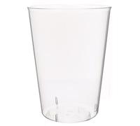 Monouso | 25 Vasos de Plástico reciclables, 600 ml, PS Cristal, Vasos de Sidra, Durables, Translúcidos, Resistentes, Duros, Para Eventos y Fiestas, Hasta 20 usos