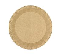 Monouso | 50 Platos de Cartón, Ø18cm, 225g/m² | Desechables, Platos de Papel, Cartón Kraft, Cumpleaños, Bodas, Catering